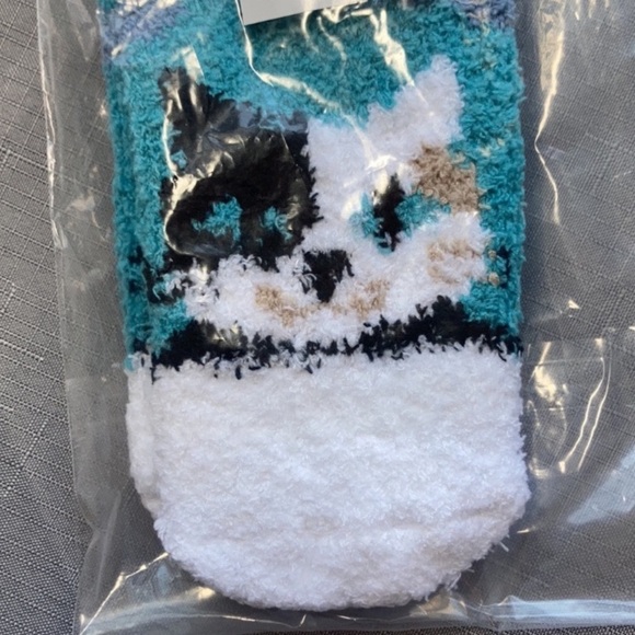 Cozy animal CAT sock crew length with feather mice Cat Toys - Picture 9 of 16